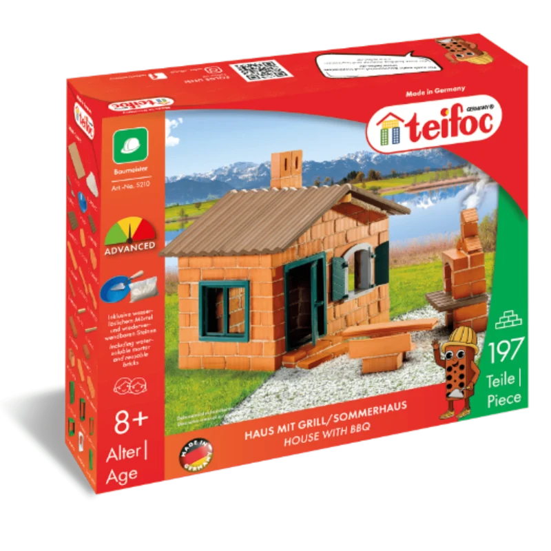 Teifoc 5210 Haus mit Grill/Sommerhaus, 185 Teile