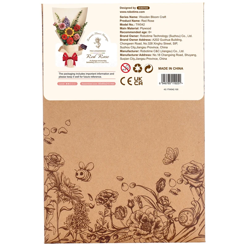 Robotime Red Rose / Rote Rose TW042