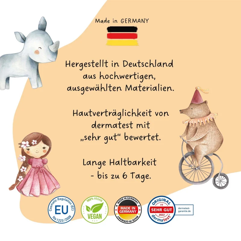Papierdrachen Kindertattoo Bunter Mix