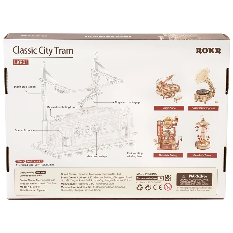 Robotime Classic City Tram LK801