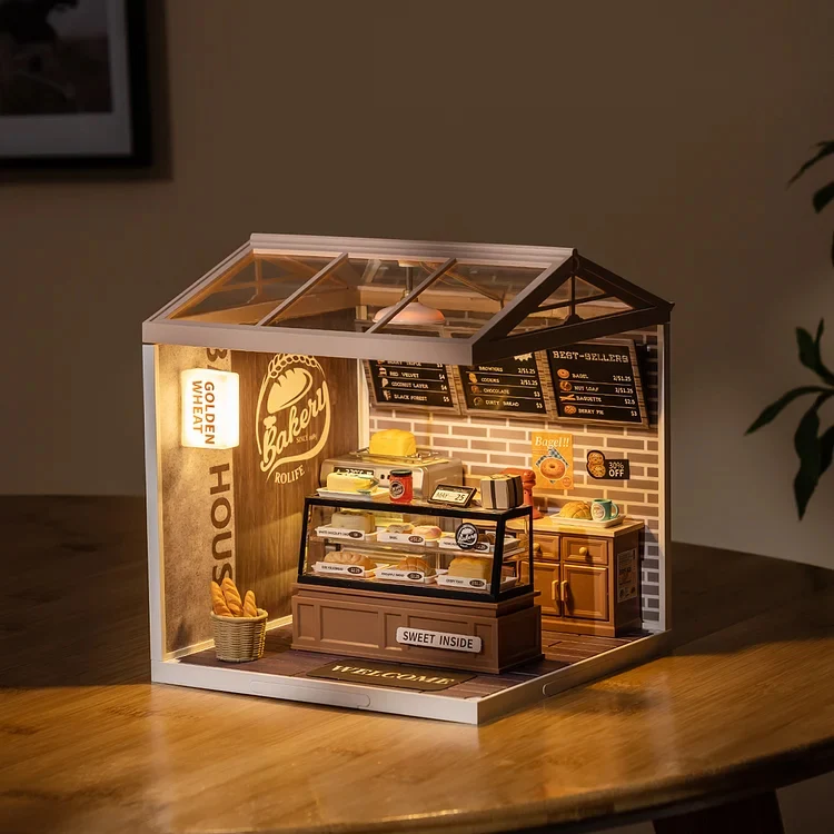 Robotime Golden Wheat Bakery DW005