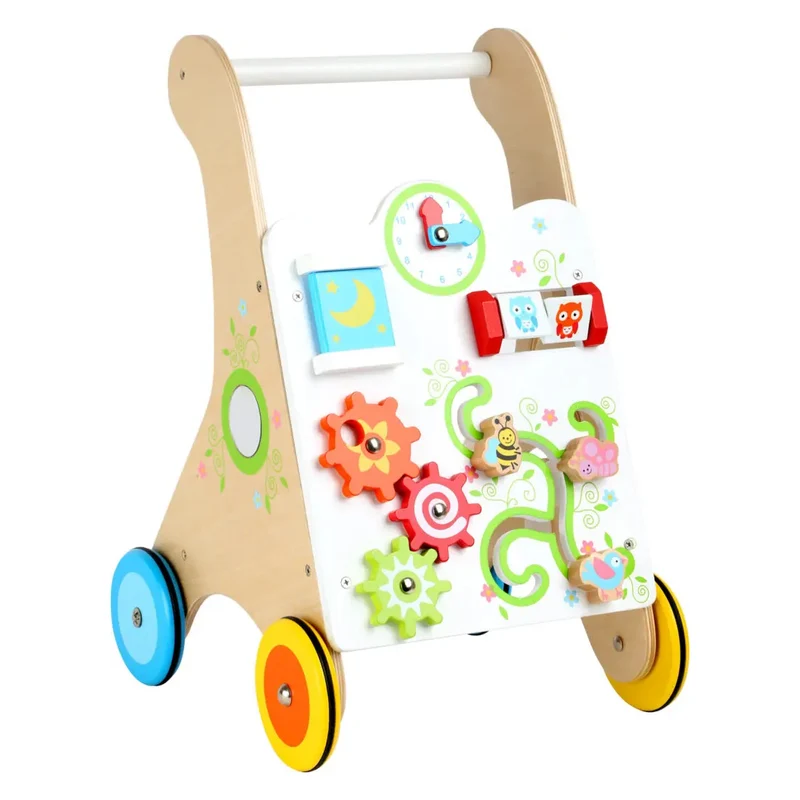 Holz Lauflernwagen, bunt