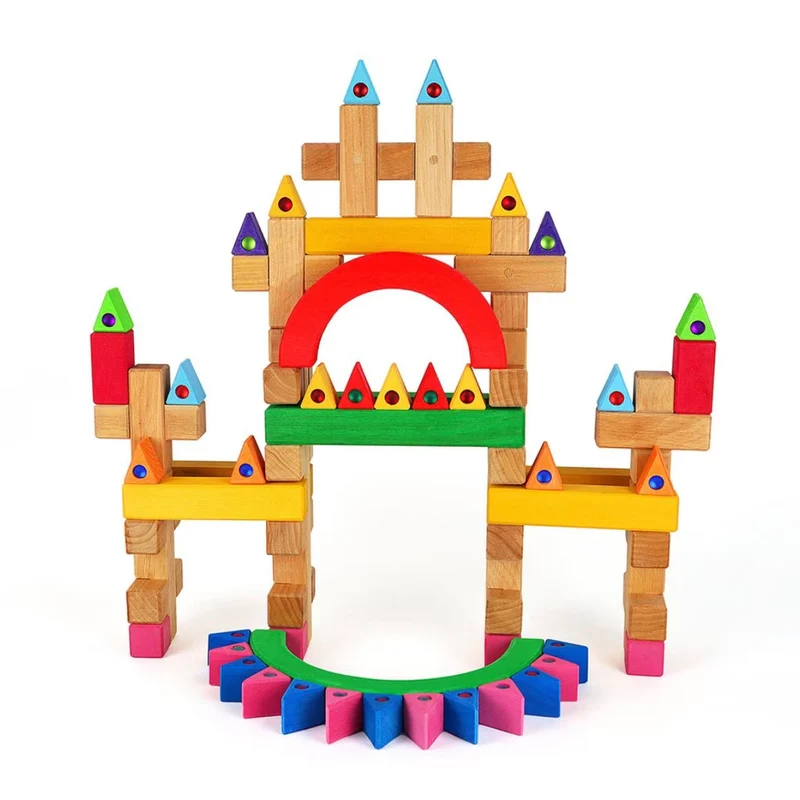Bauspiel 0178 Bunte 3ecke mit Funkelsteine, 100 Teile