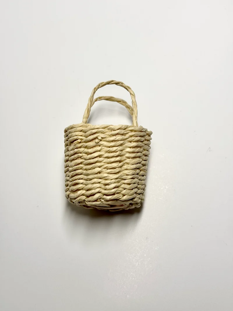 Korbtasche rund Miniatur