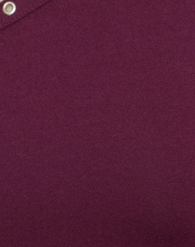 Sudata-Oberteil mit Schnürung aus Rayon-Jersey, Deep Purple