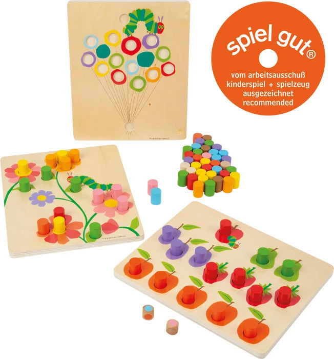 Raupe Nimmersatt Farbenspiel / Steck- & Farbsortierspiel