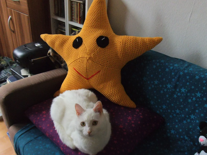 Sternkissen XXL Häkelanleitung