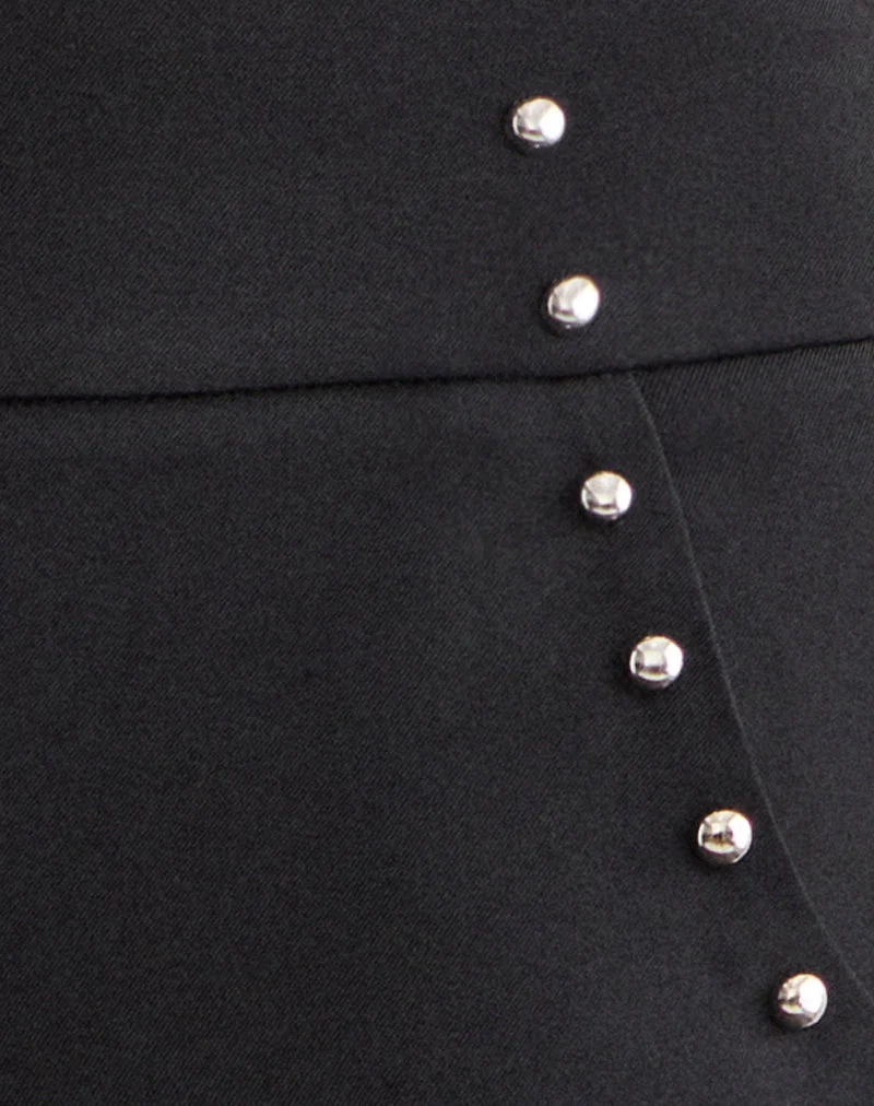 Andota-Hose mit Nieten in Tailoring Black