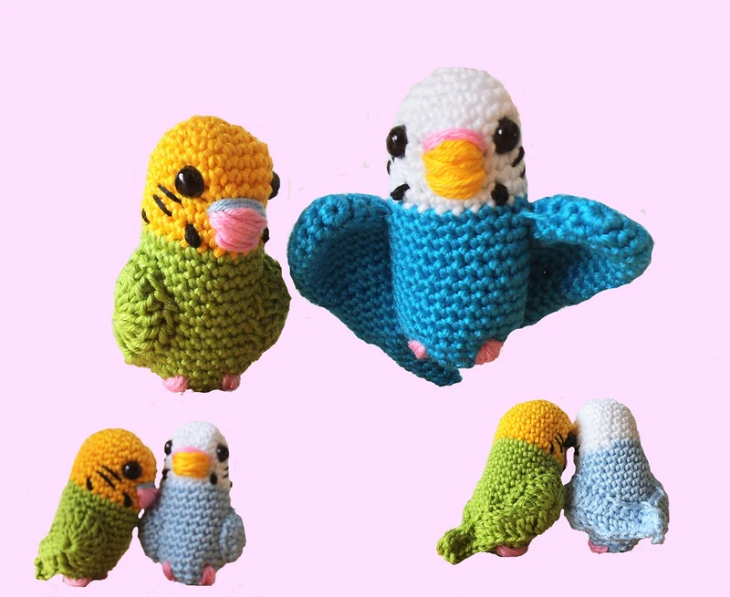 SMALL BUDGIES Crochet Pattern