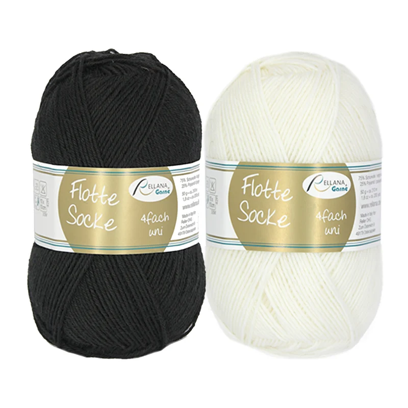 Flotte Socke uni 4f von Rellana