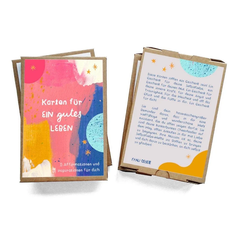 Affirmationskarten Set für Erwachsene - "Karten für ein gutes Leben"