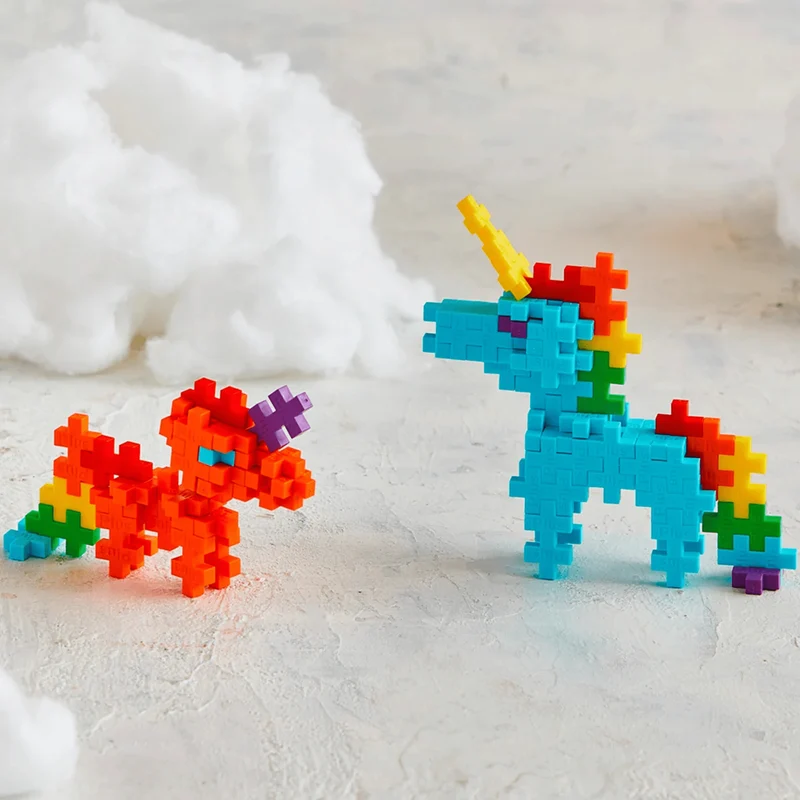 Plus-Plus 100 Kreativ Bausteine Regenbogen Einhorn