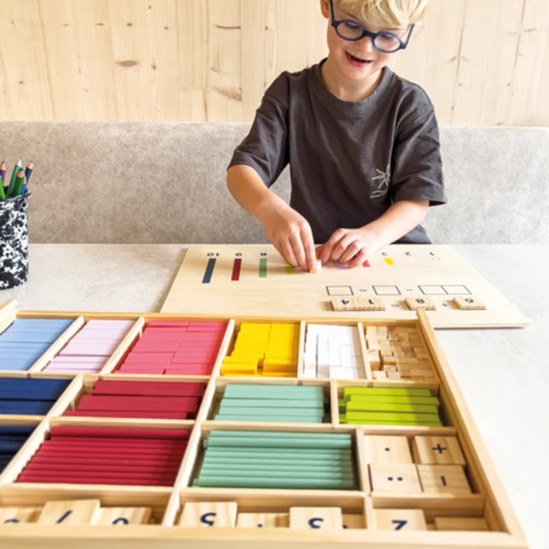 Lernbox Rechenstäbchen mit Zahlen "Educate"
