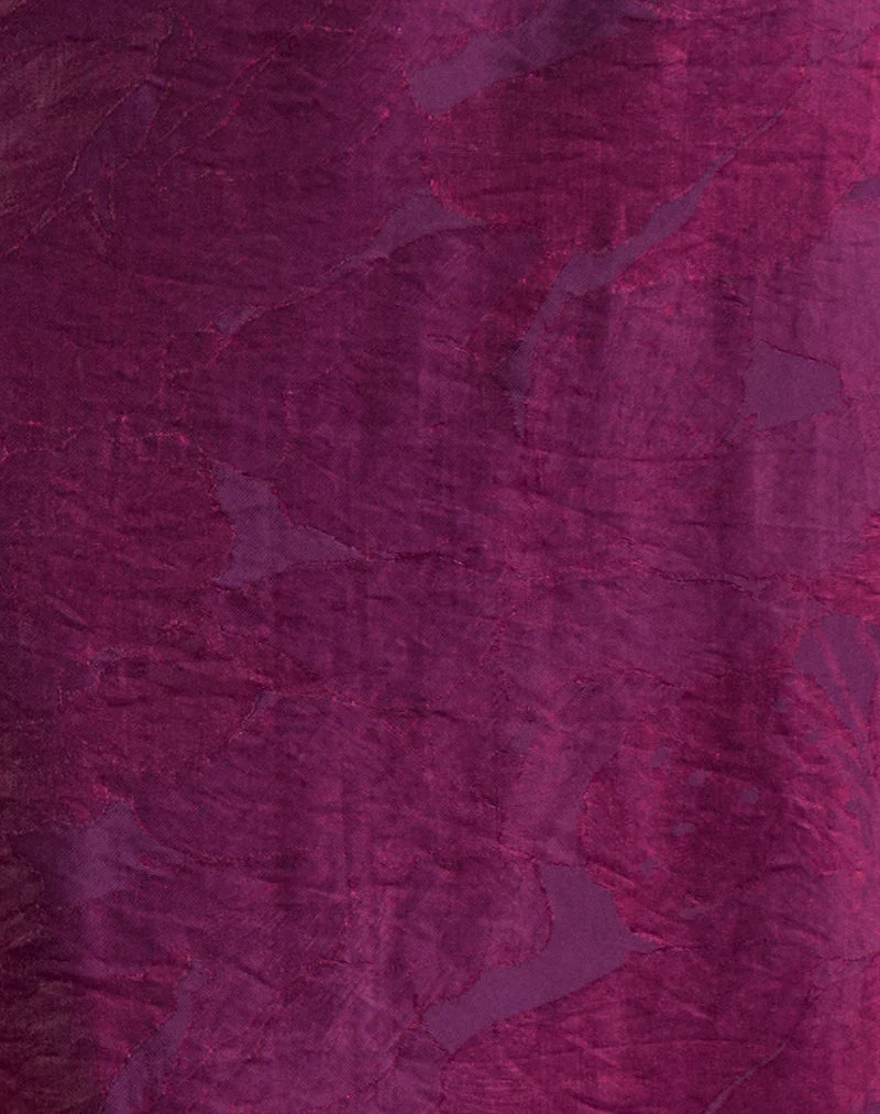 Muriela Midirock aus Glitzer-Chiffon in Tiefpurpur