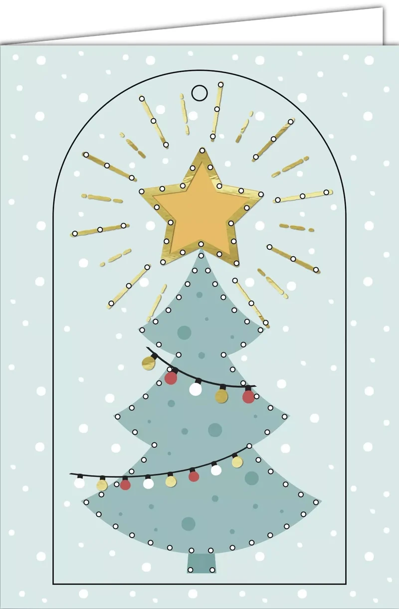 8 Stickkarten inkl. Umschläge - Weihnachten