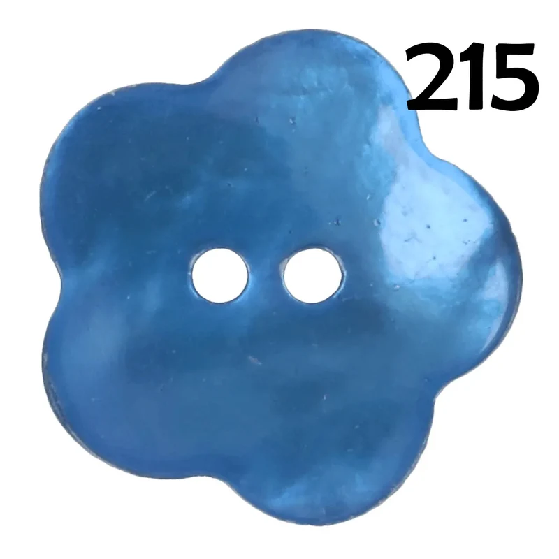 Knopf Perlmutt Blume