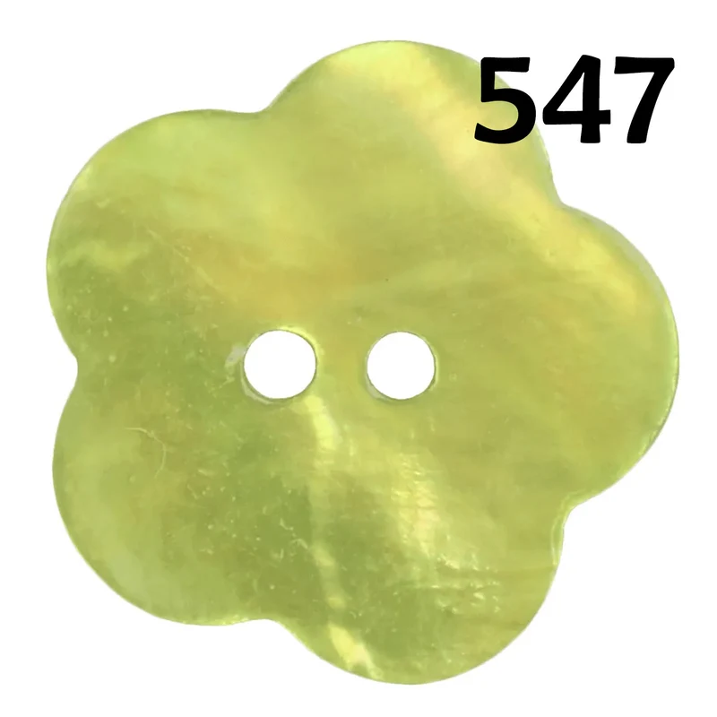 Knopf Perlmutt Blume
