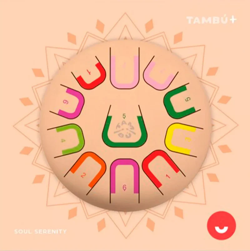 Große Zungentrommel Tambu Steel Drum - Soul Serenity (cream)