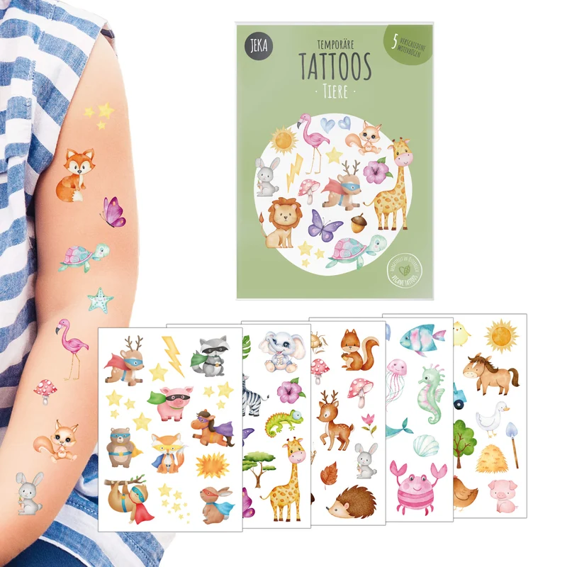 Kindertattoo-Set Tiere