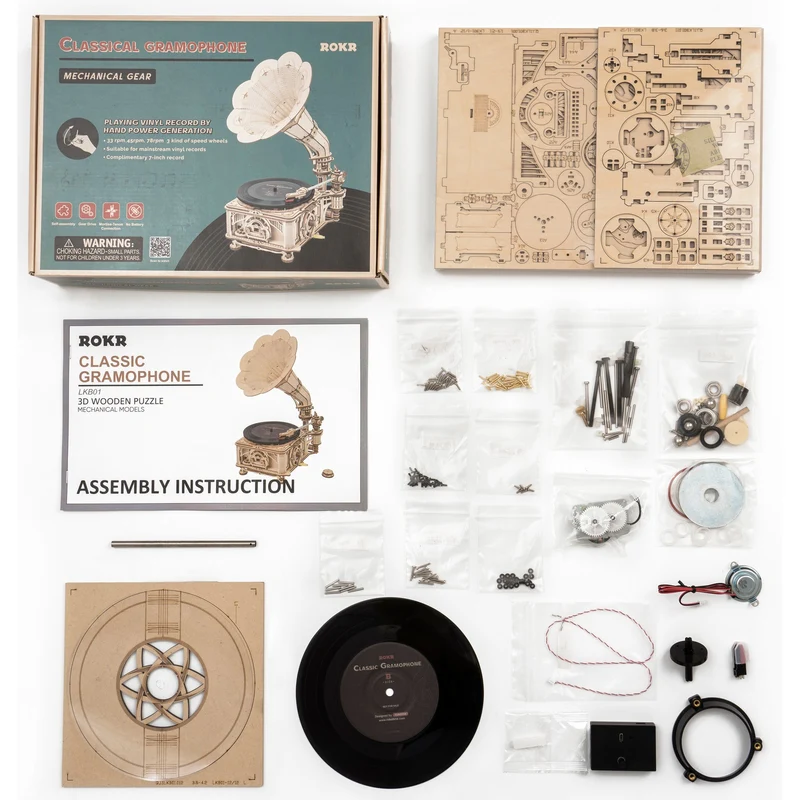 Robotime Classical Gramophone LKB01