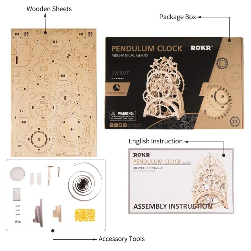 Robotime Pendulum Clock LK501