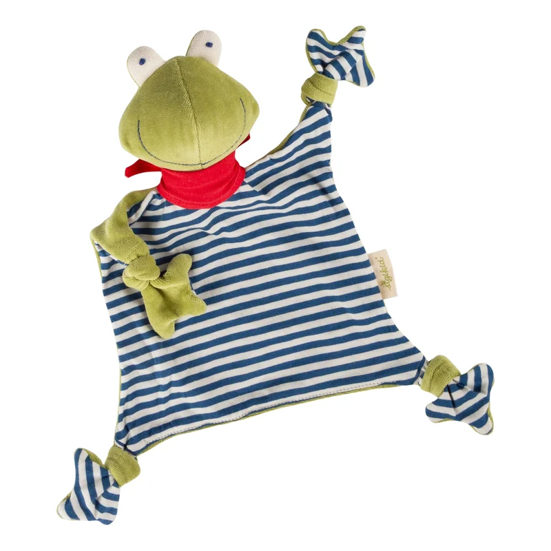 Bio-Schnuffeltuch Frosch blau von Sigikid