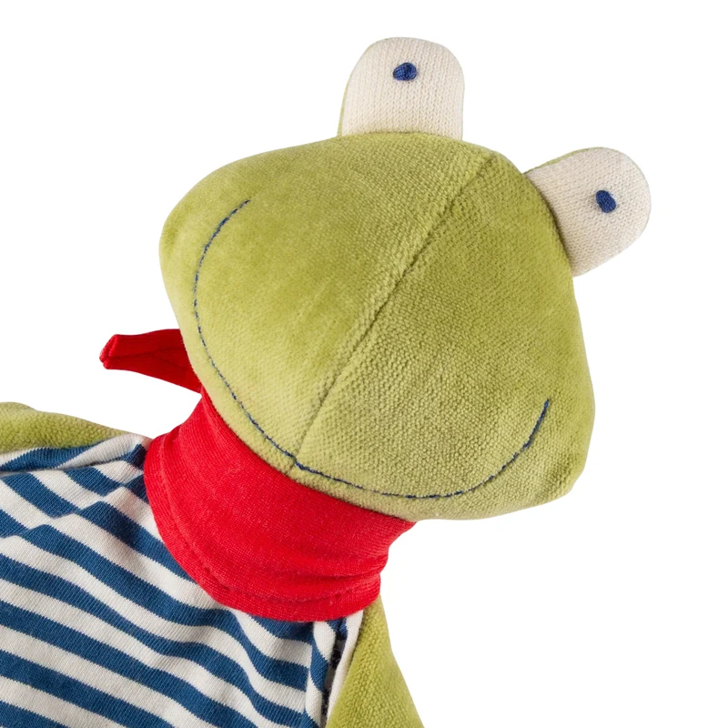 Bio-Schnuffeltuch Frosch blau von Sigikid