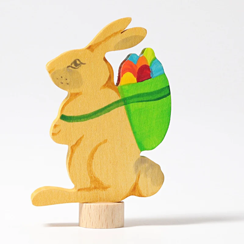 Grimms 04231 Steckfigur Hase mit Korb