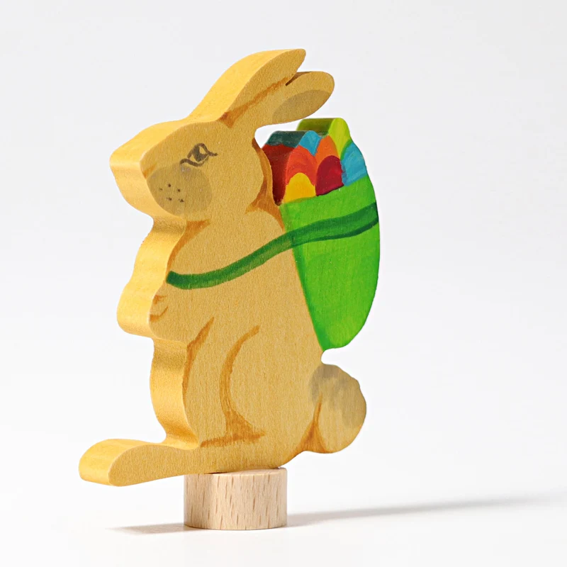 Grimms 04231 Steckfigur Hase mit Korb