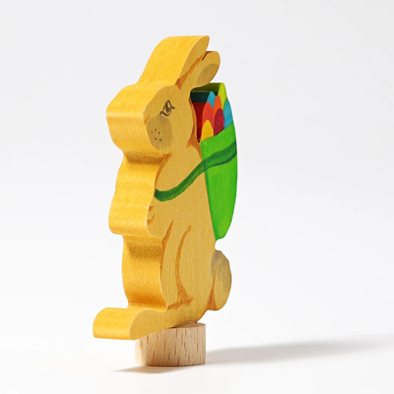 Grimms 04231 Steckfigur Hase mit Korb
