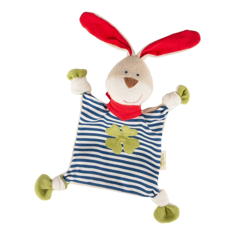 Bio-Schnuffeltuch Hase blau von Sigikid