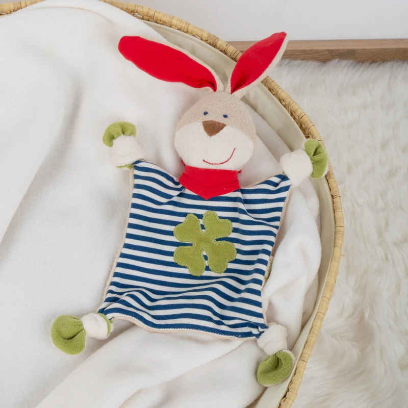 Bio-Schnuffeltuch Hase blau von Sigikid