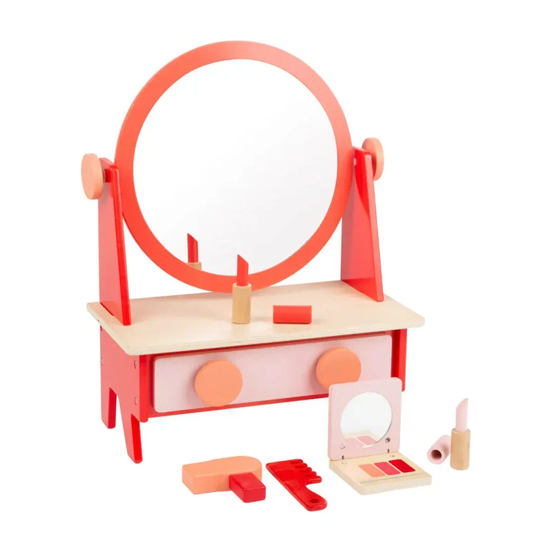 Schminktisch für Kinder pink/ rot