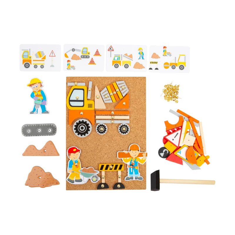Hämmerchenspiel "Baustelle" aus Holz