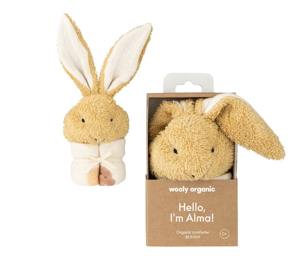Wooly Organic Hase Alma mit Schmusetuch