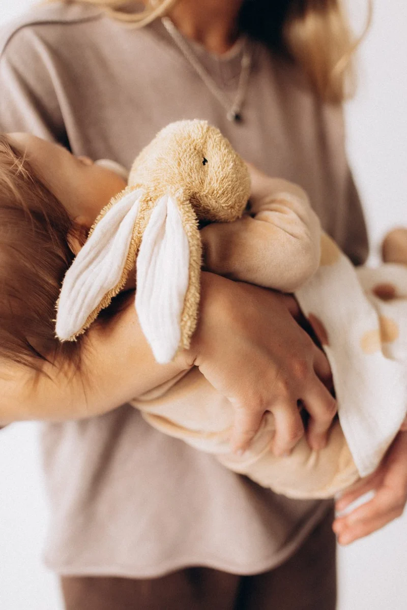 Wooly Organic Hase Alma mit Schmusetuch