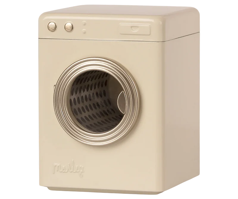 Mini Waschmaschine creme – Zubehör für Maileg Maus & Puppenhaus