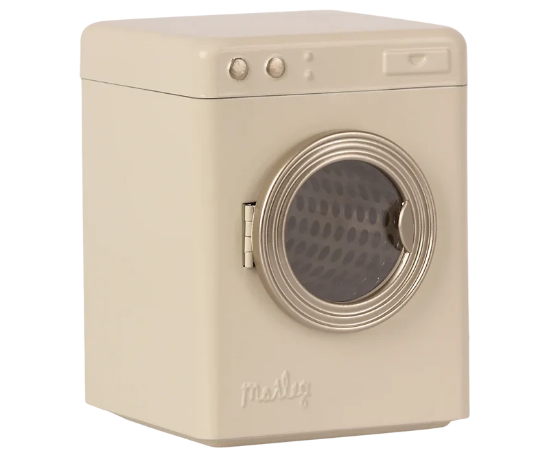 Mini Waschmaschine creme – Zubehör für Maileg Maus & Puppenhaus