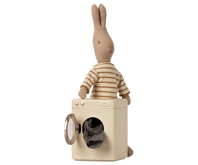 Mini Waschmaschine creme – Zubehör für Maileg Maus & Puppenhaus