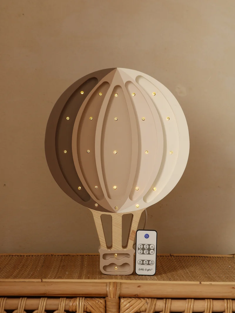 Little Lights LL027-467 Heißluftballon Lampe Cappuccino