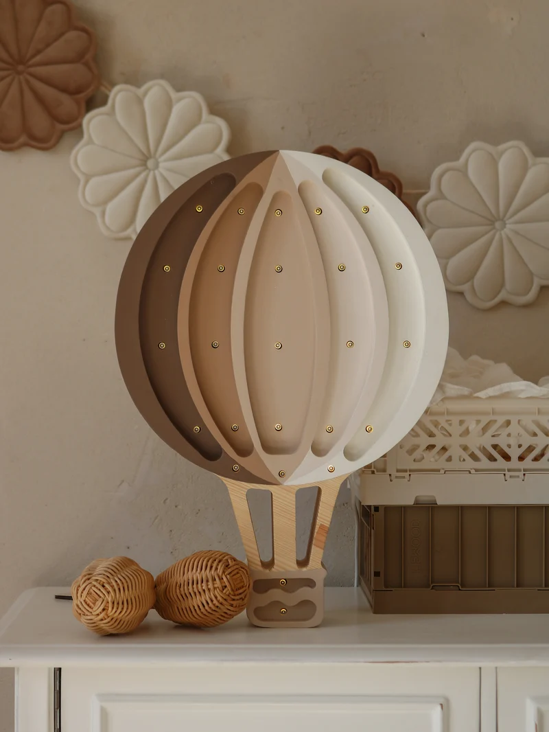 Little Lights LL027-467 Heißluftballon Lampe Cappuccino