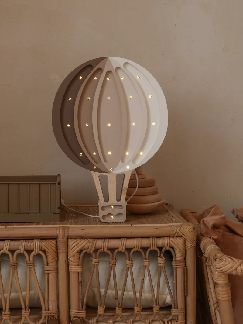 Little Lights LL027-467 Heißluftballon Lampe Cappuccino