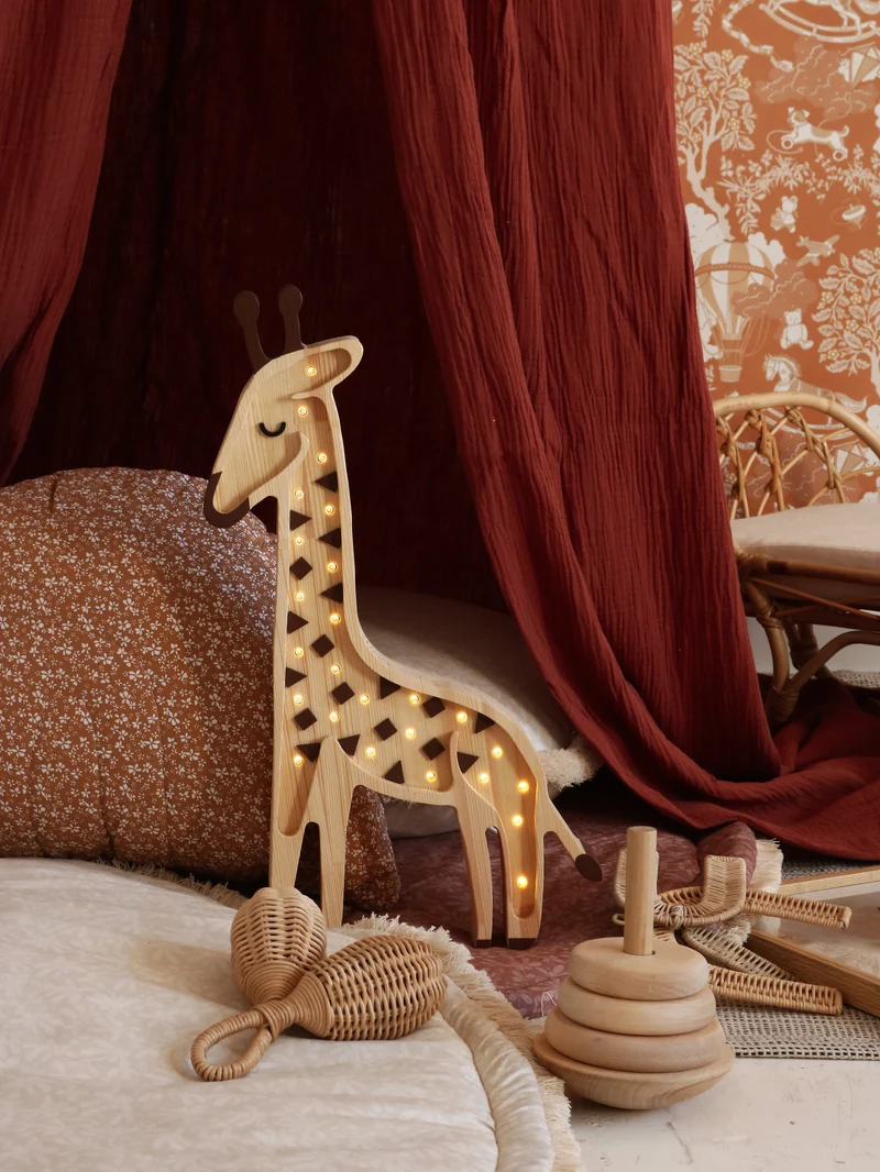 Little Lights LL053-000 Giraffe Lampe in natur