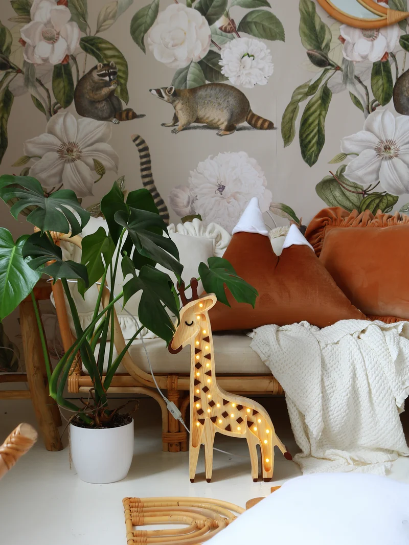 Little Lights LL053-000 Giraffe Lampe in natur