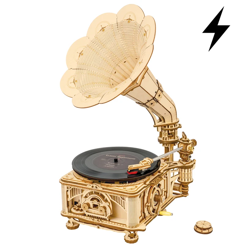 Robotime Classical Gramophone (elektrisches Modell) LKB01D