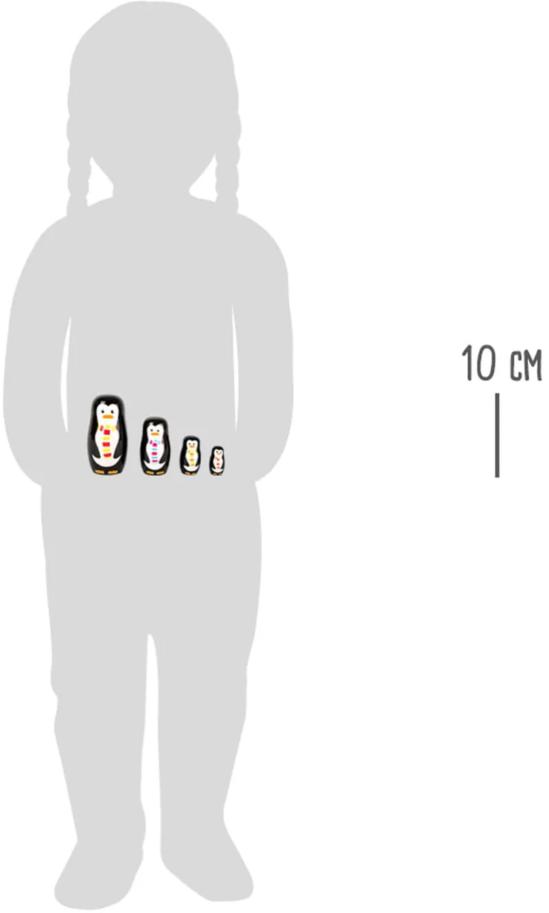 Steckfigur Matroschka "Pinguin"