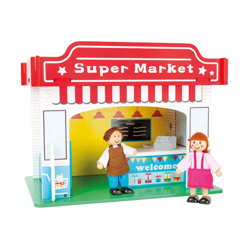 Spielhaus Supermarkt mit Zubehör
