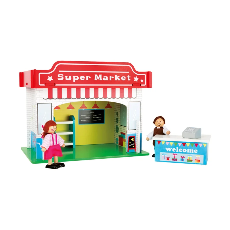 Spielhaus Supermarkt mit Zubehör