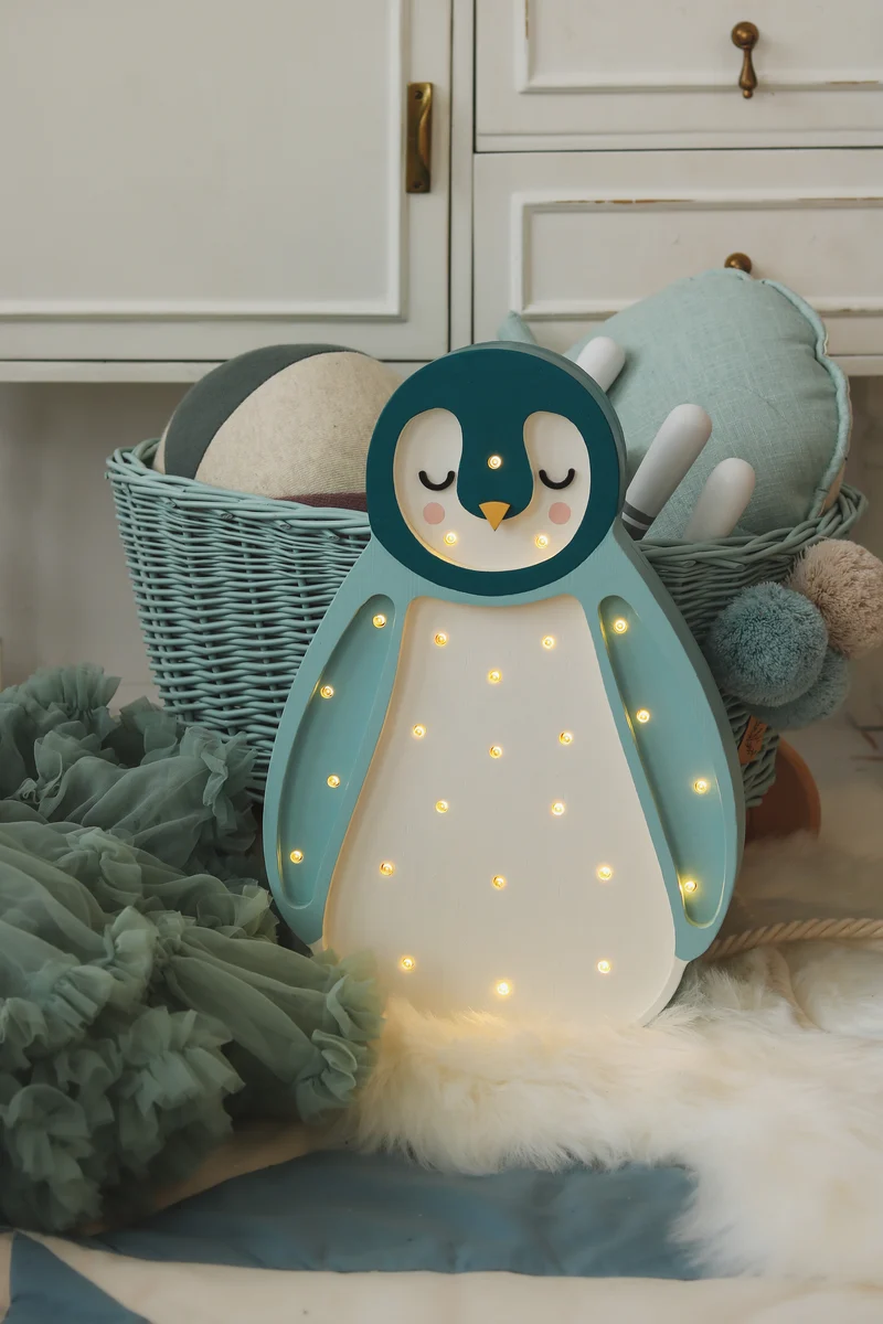 Little Lights LL060-440 Baby Pinguin in blaugrün