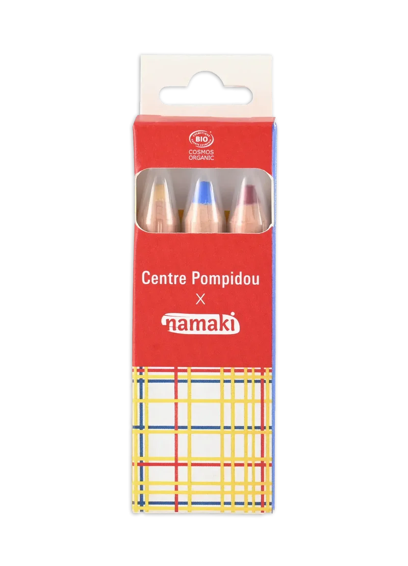 Schminkstifte für Kinder Jumbo - 3 Farben - Centre Pompidou x Namaki